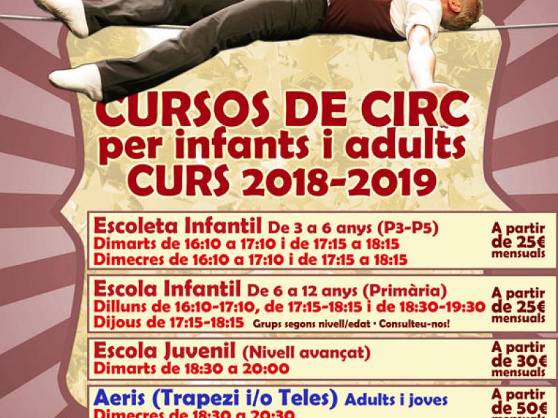 Matrícula oberta: inscripcions a l'Escola de Circ de la Circoteca, curs 2018-2019